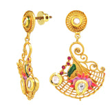 Floral Enamelled Fusion Pendant Set