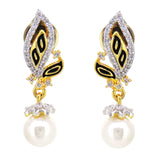 Floral Enamelled Designer Pendant Set