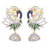 Peacock Two Tone Traditional Pendant Set