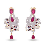 Floral Enamelled Traditional Pendant Set