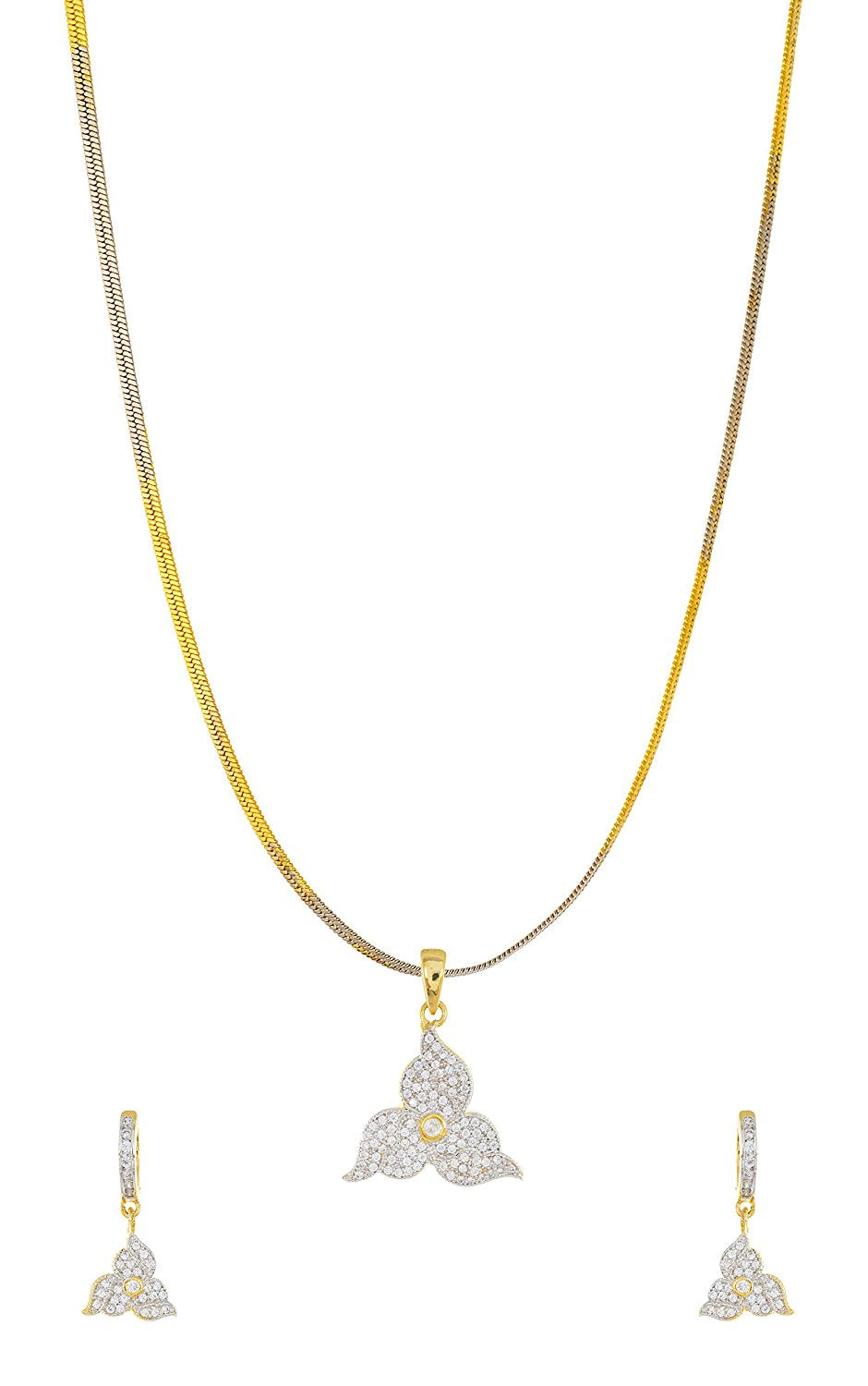 Floral Modern Designer Pendant Set