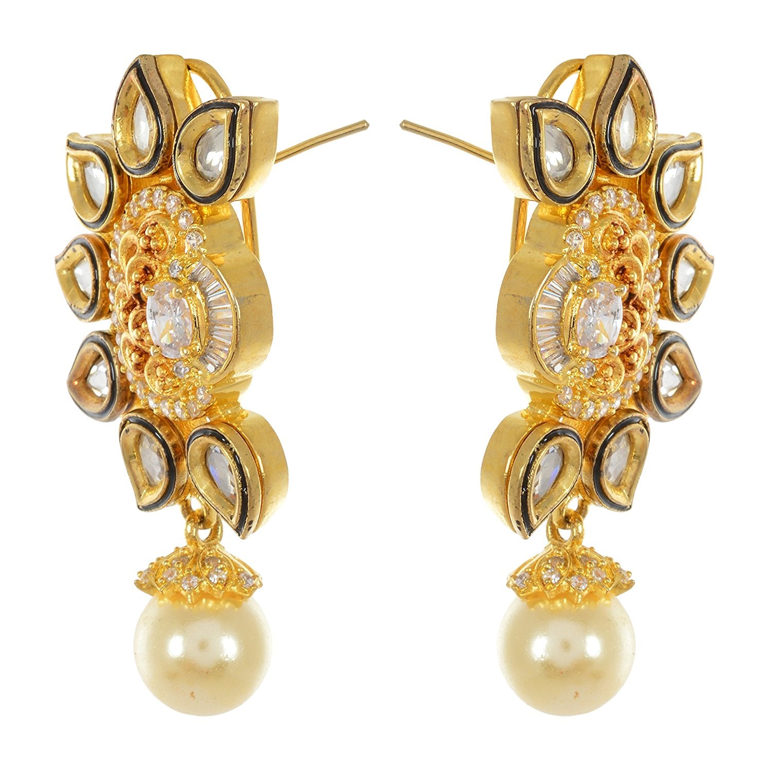 Floral Antique Designer Pendant Set