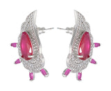 Traditional Colored Stones International Diamonds Designer Pendant Set