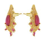 Traditional Colored Stones International Diamonds Designer Pendant Set