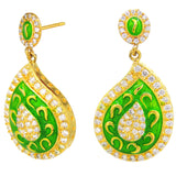 Traditional Enamelled Designer Pendant Set