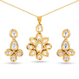 Traditional Kundan Meena Traditional Pendant Set