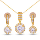 Classic Modern Work Wear Pendant Set