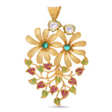 Floral Designer Pendant Set