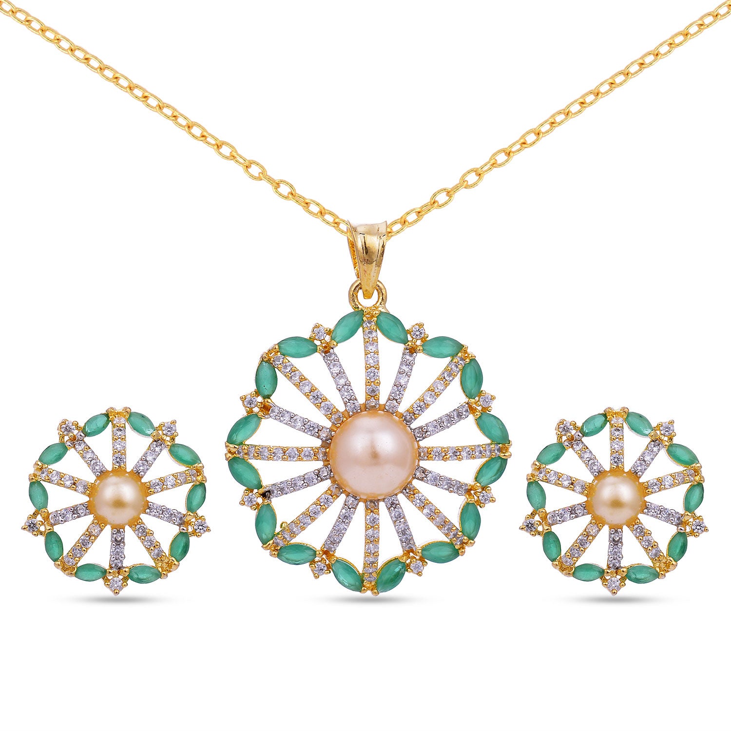 Floral Modern Pendant Set