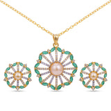 Floral Modern Pendant Set
