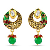 Floral Enamelled Traditional Pendant Set