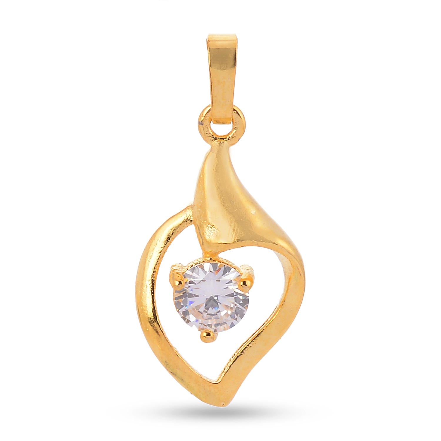 Heart Designer Solitaire Pendant Set