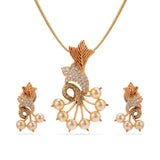 Floral Antique Designer Daily Wear Pendant Set