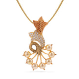 Floral Antique Designer Daily Wear Pendant Set