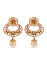 Floral Oxidised Designer Antique Pendant Set