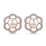 Modern Pearl and American Diamonds Workwear Pendant Set