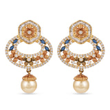 Floral Oxidised Designer Antique Pendant Set