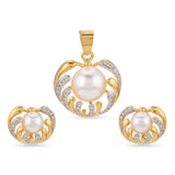 Pearl Designer American Diamonds Workwear Pendant Set