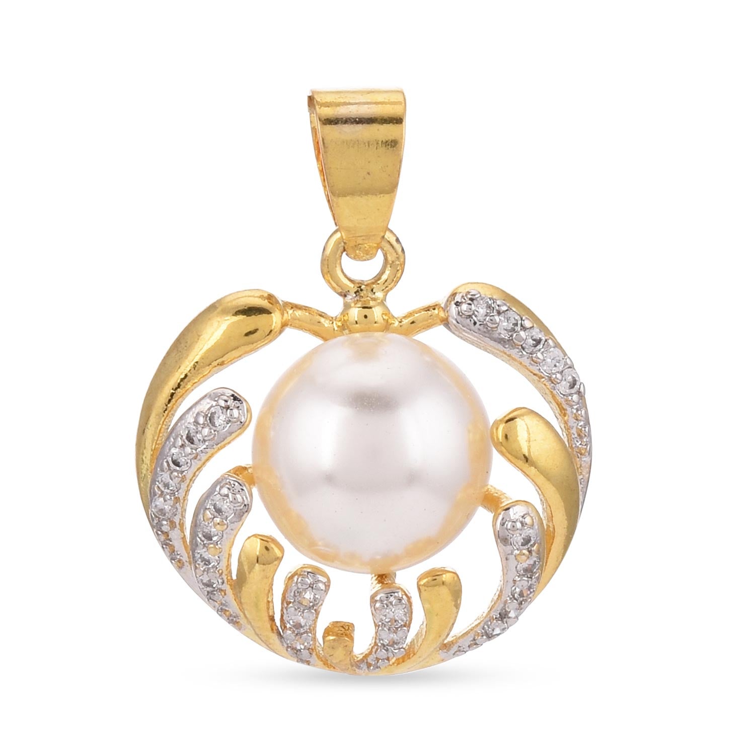 Pearl Designer American Diamonds Workwear Pendant Set