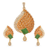 Ethnic Floral Designer Antique Pendant Set