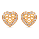 Heart Design Love Gold Plated Pendant Set