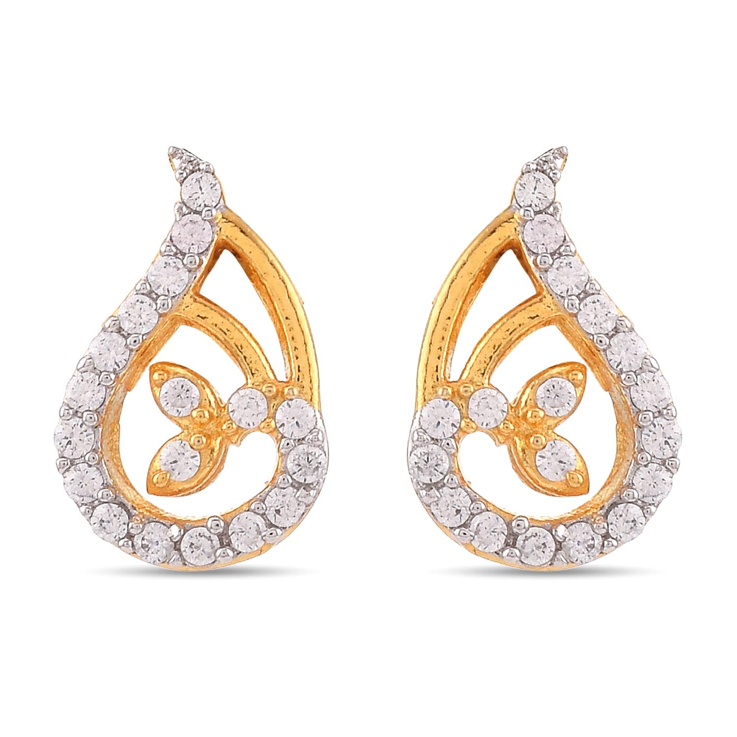 Contemporary Office Wear Two Tone Plated Pendant Set