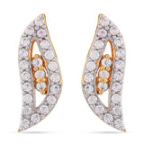 Sleek Wavy Designer Two Tone Plated Pendant Set