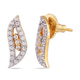 Sleek Wavy Designer Two Tone Plated Pendant Set