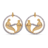 Contemporary Fairy Designer Two Tone Plated Pendant Set