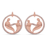 Contemporary Fairy Designer Rose Gold Plated Pendant Set
