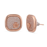 Floral Designer Rose Gold Plated Pendant Set