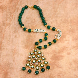 Traditional Kundan Meena Pendant Set
