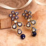 Traditional Kundan Meena Pendant Set