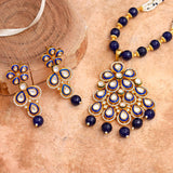 Traditional Kundan Meena Pendant Set