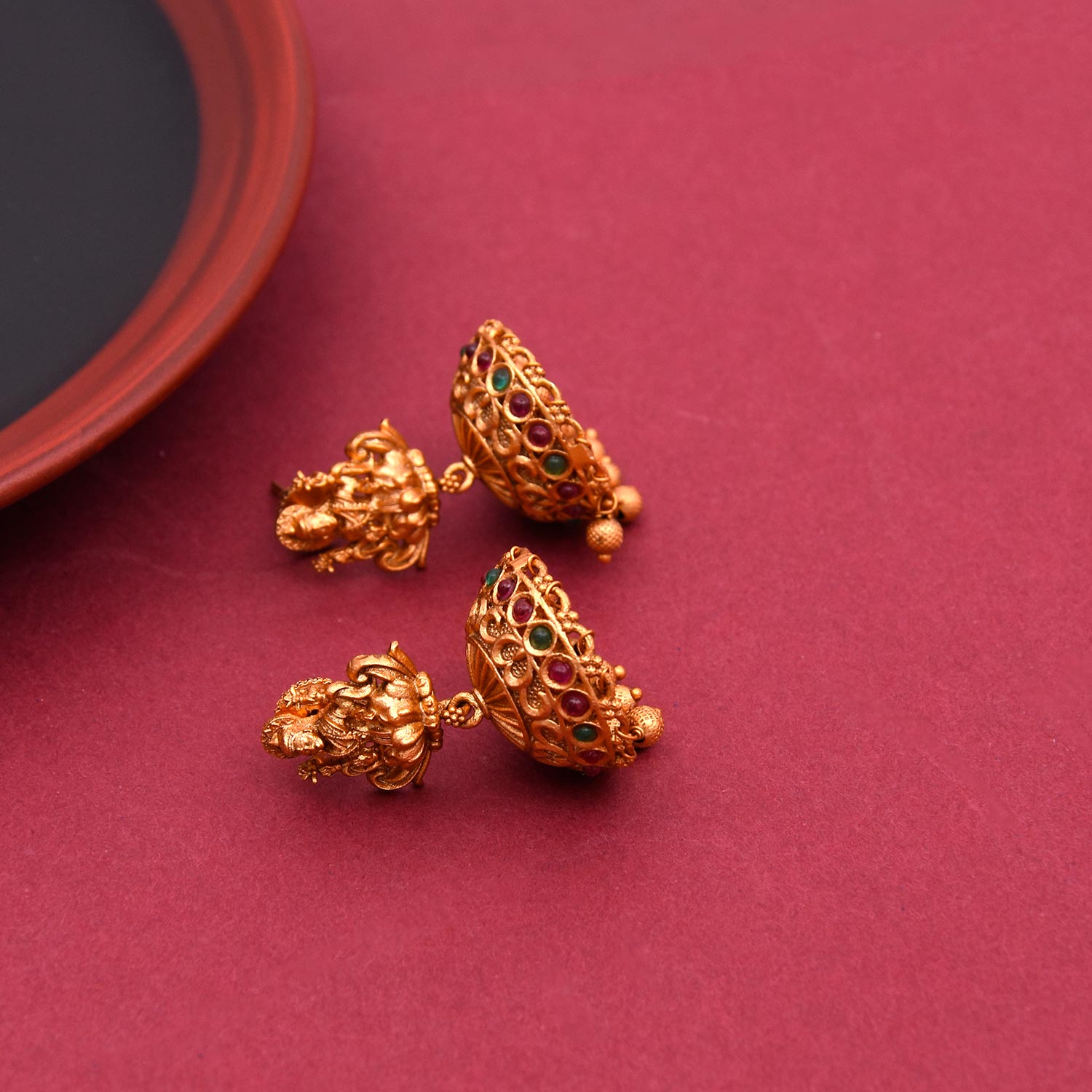 Laxmi Gold Plated Pendant Set