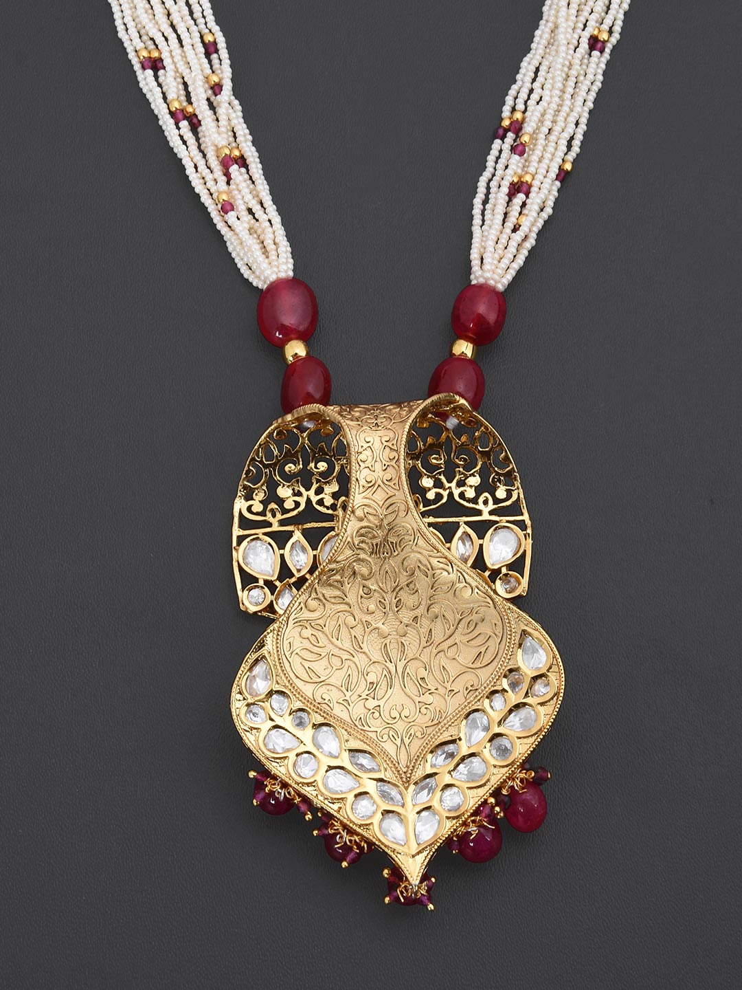 Traditional Kundan Meena Designer Pendant Set