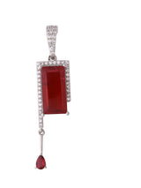 Contemporary Colored Stone Designer Pendant Set