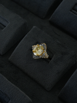 Contemporary International Diamonds Cocktail Ring