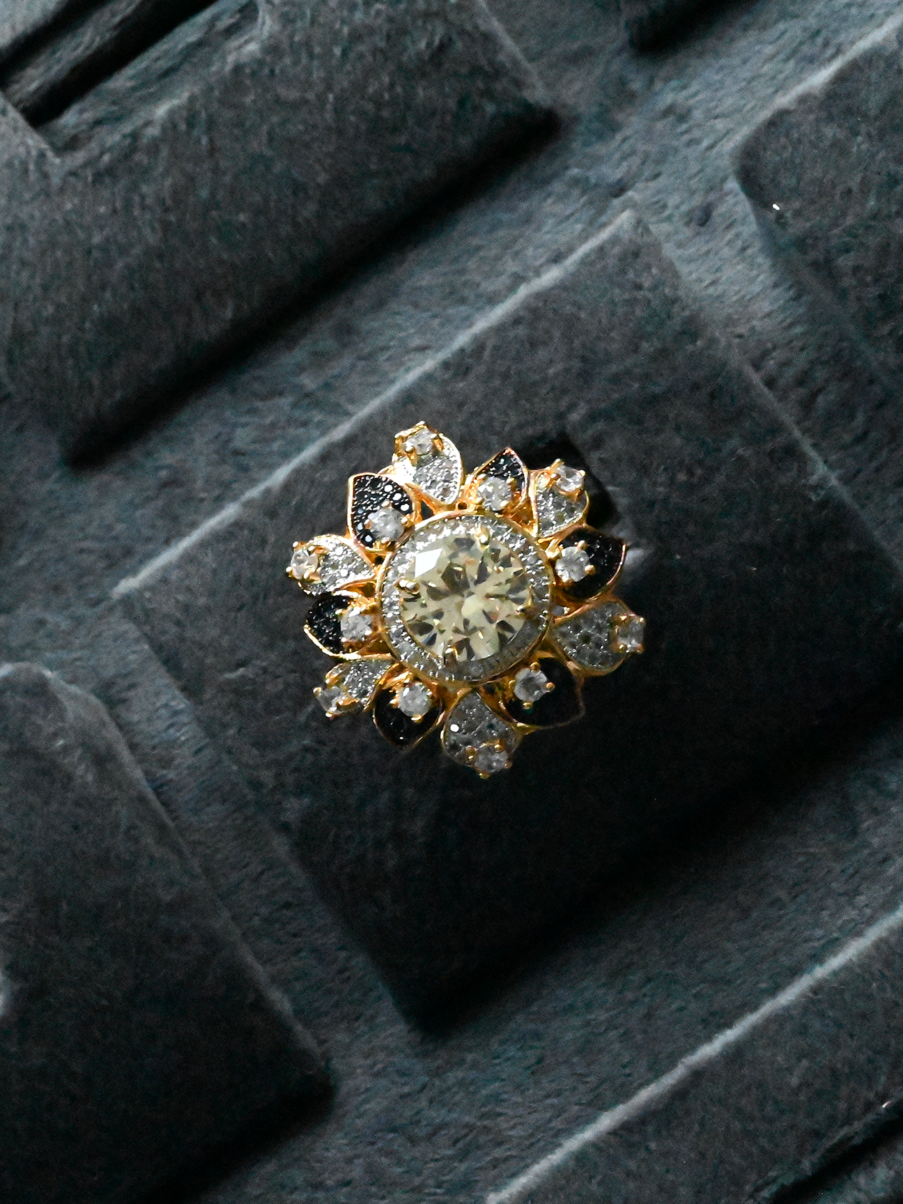 Floral Modern Cocktail Ring