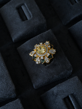 Floral Modern Cocktail Ring