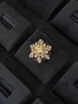 Floral Modern Cocktail Ring