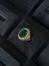 Contemporary Colored Stone Cocktail Ring