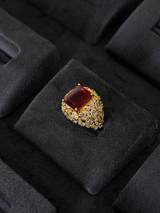 Contemporary Colored Stone Cocktail Ring