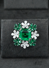 Contemporary Colored Stone Cocktail Ring