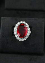 Contemporary Colored Stone Cocktail Ring