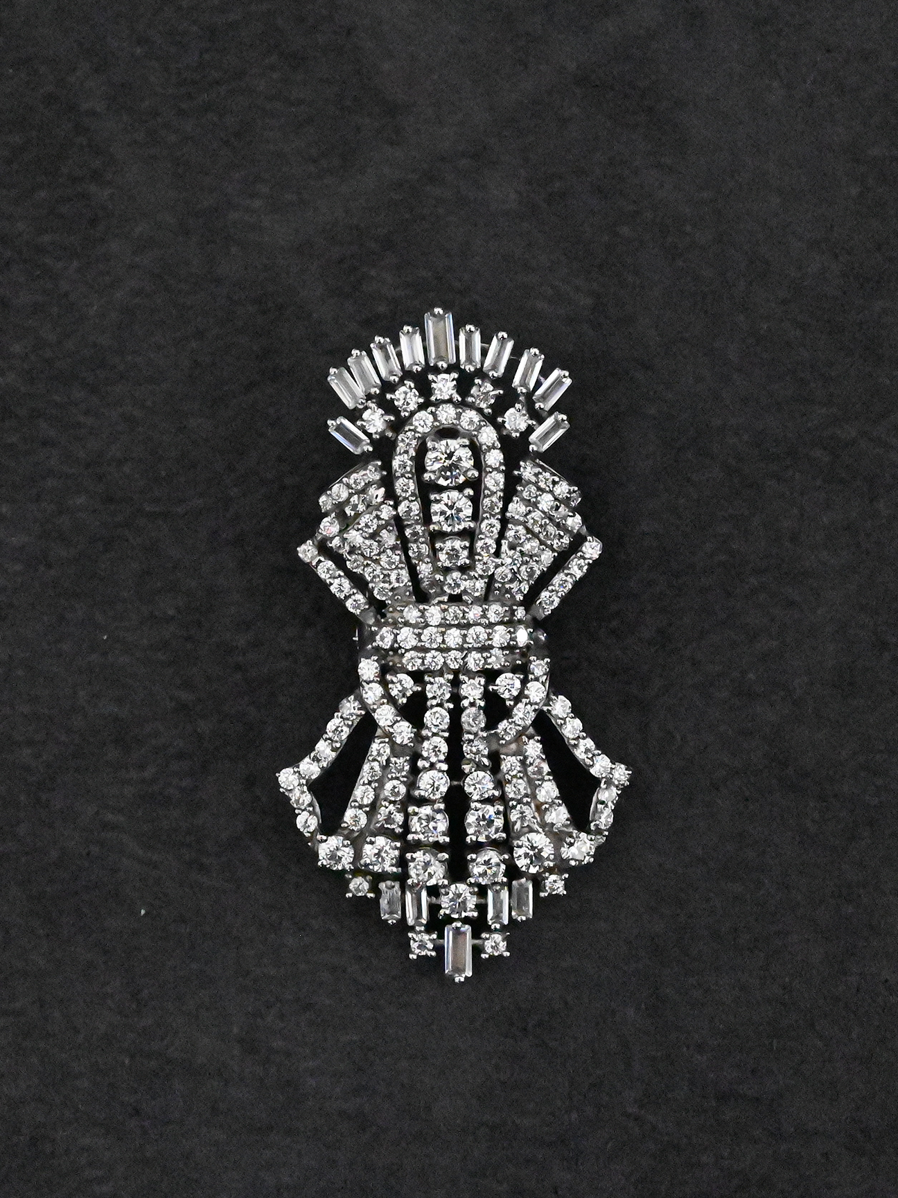 Designer Sterling Silver Brooch