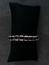 Classic Rhodolite Sterling Silver Tennis Bracelet