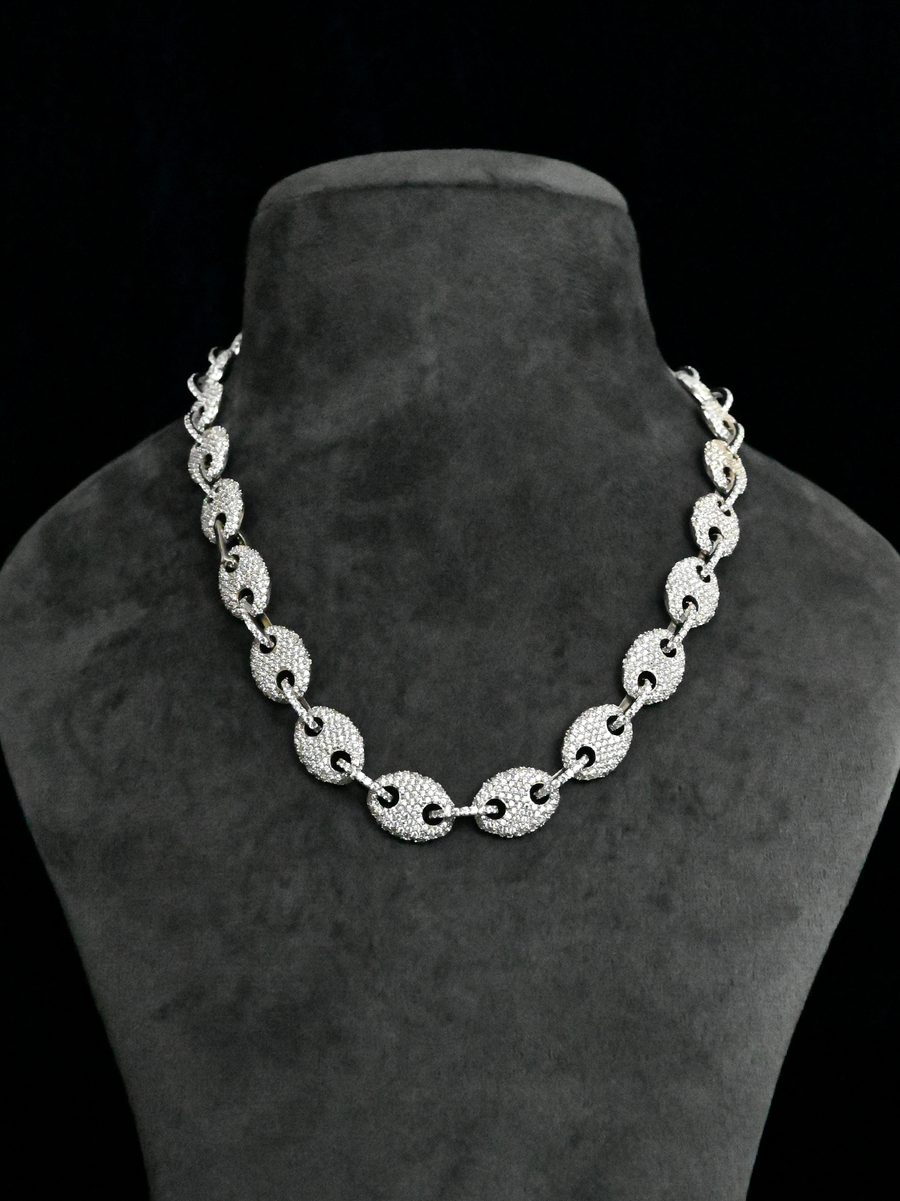 Miami Link Mens Sterling Silver Chain-13mm (Miami Link Chain-13mm)