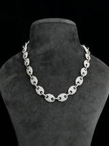 Miami Link Mens Sterling Silver Chain-13mm (Miami Link Chain-13mm)