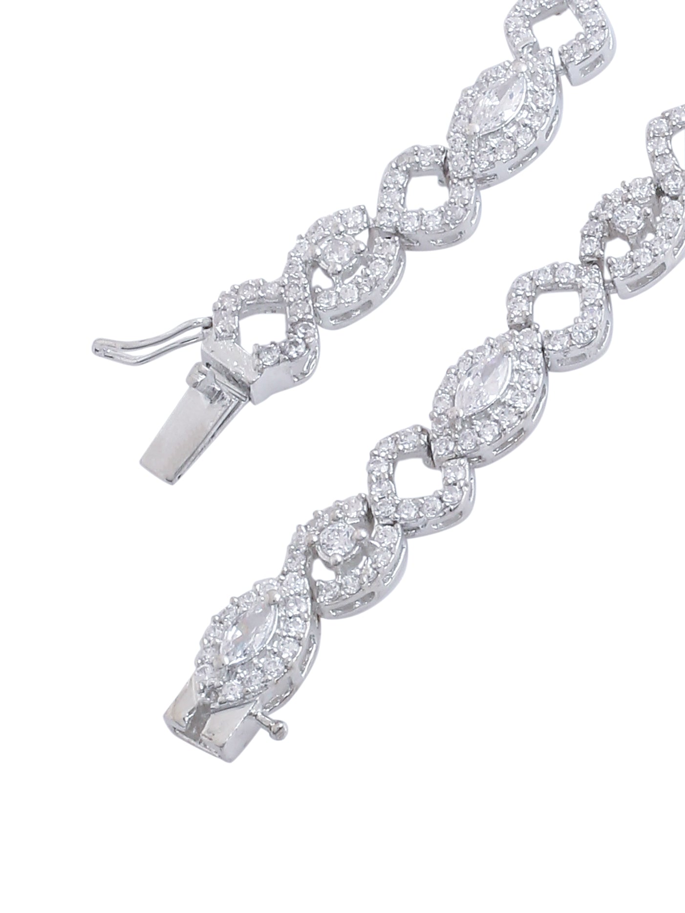 Classic Blue Color Stone Silver Necklace